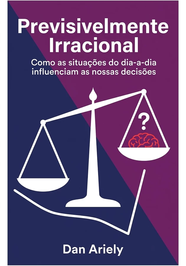 Capa do livro Previsivelmente Irracional, de Dan Ariely — resumo e resenha crítica no 12min