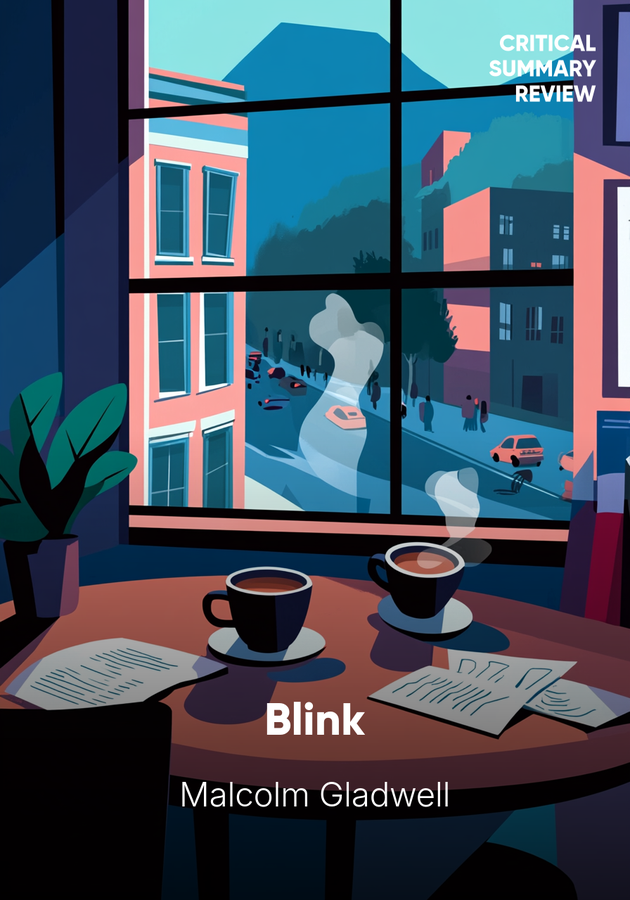 Book cover of Blink by Malcolm Gladwell — critical summary review on 12min