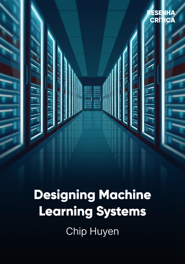 Book cover of Designing machine learning systems by Chip Huyen — critical summary review on 12min