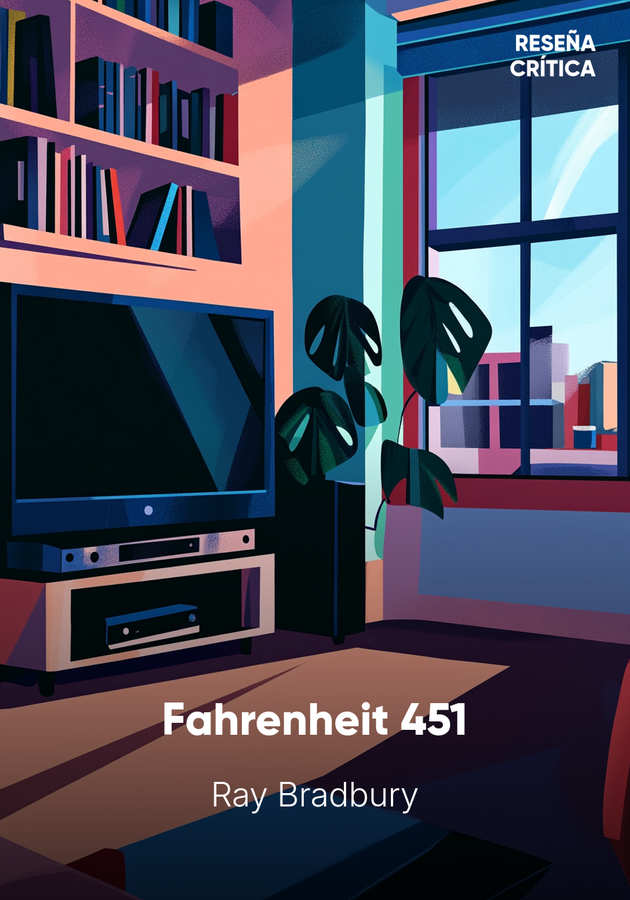 Portada del libro Fahrenheit 451, de Ray Bradbury — resumen crítico y reseña en 12min