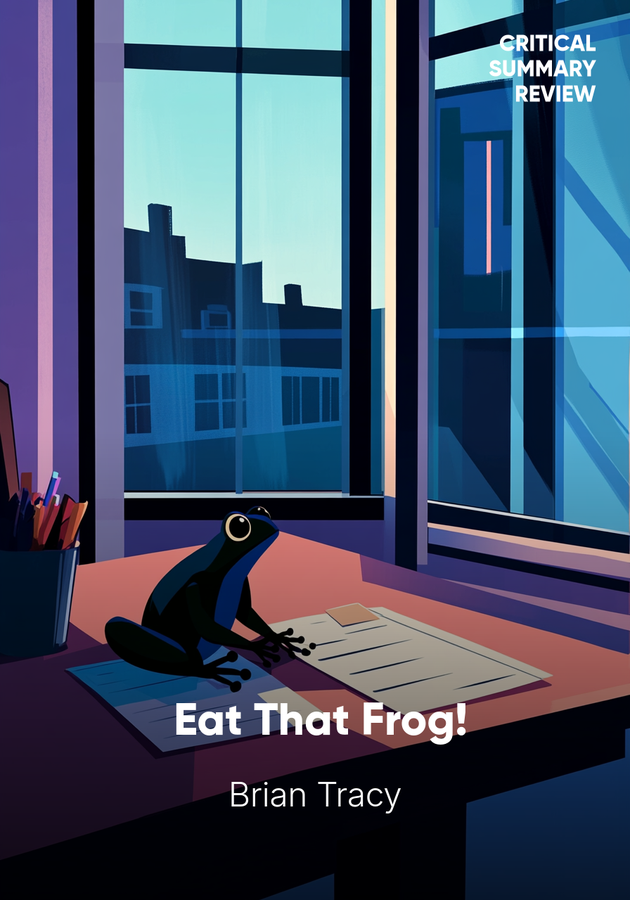Book cover of Eat That Frog! by Brian Tracy — critical summary review on 12min