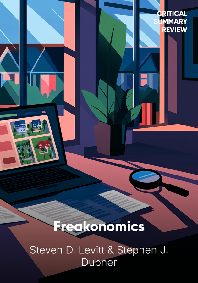 Book cover of Freakonomics by Steven D. Levitt — critical summary review on 12min