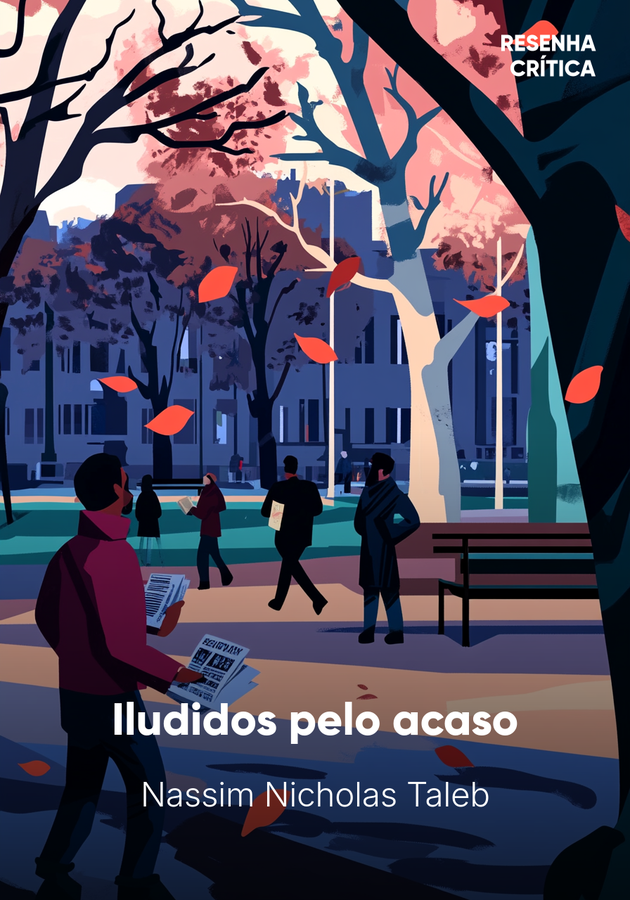Capa do livro Iludidos pelo acaso, de Nassim Nicholas Taleb — resumo e resenha crítica no 12min