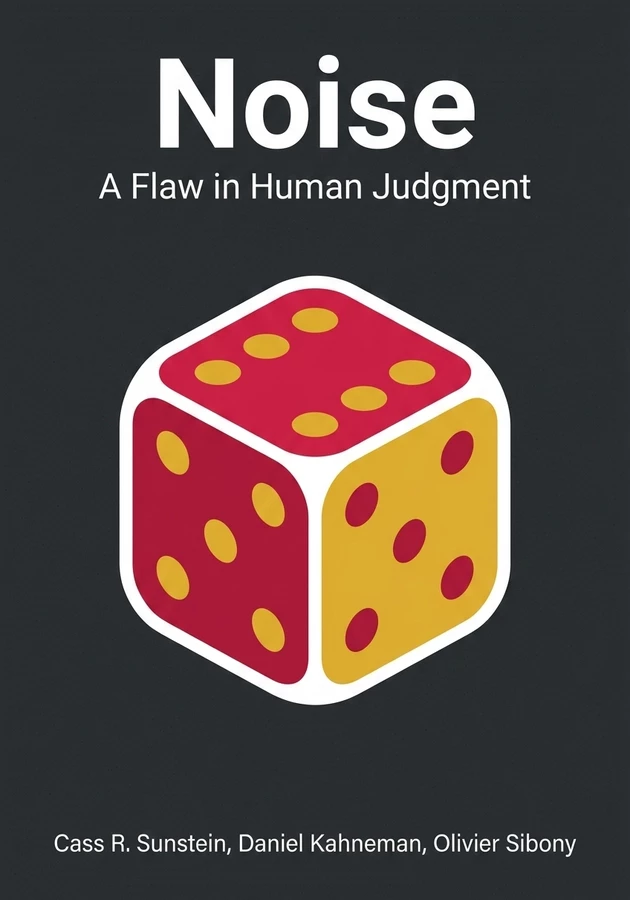 Book cover of Noise by Daniel Kahneman — critical summary review on 12min