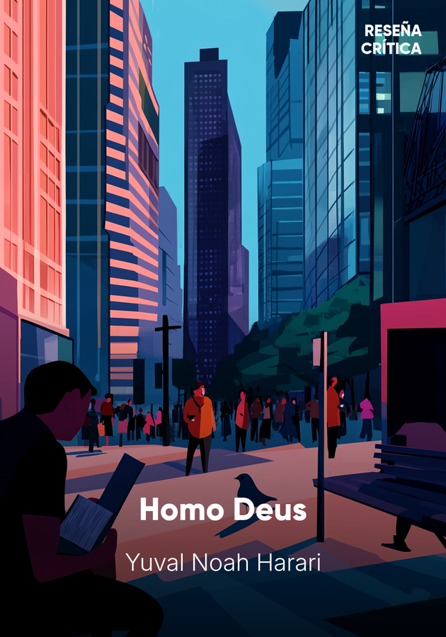 Portada del libro Homo Deus, de Yuval Noah Harari — resumen crítico y reseña en 12min