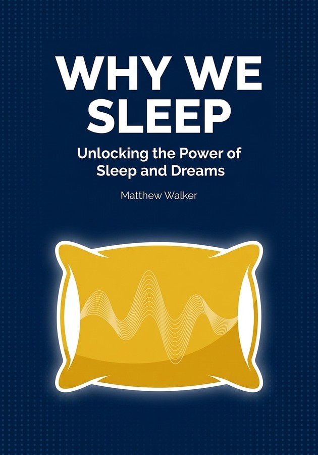 Book cover of Why We Sleep by Matthew Walker — critical summary review on 12min