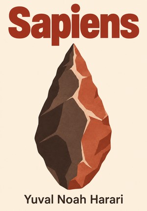 Book cover of Sapiens by Yuval Noah Harari — critical summary review on 12min