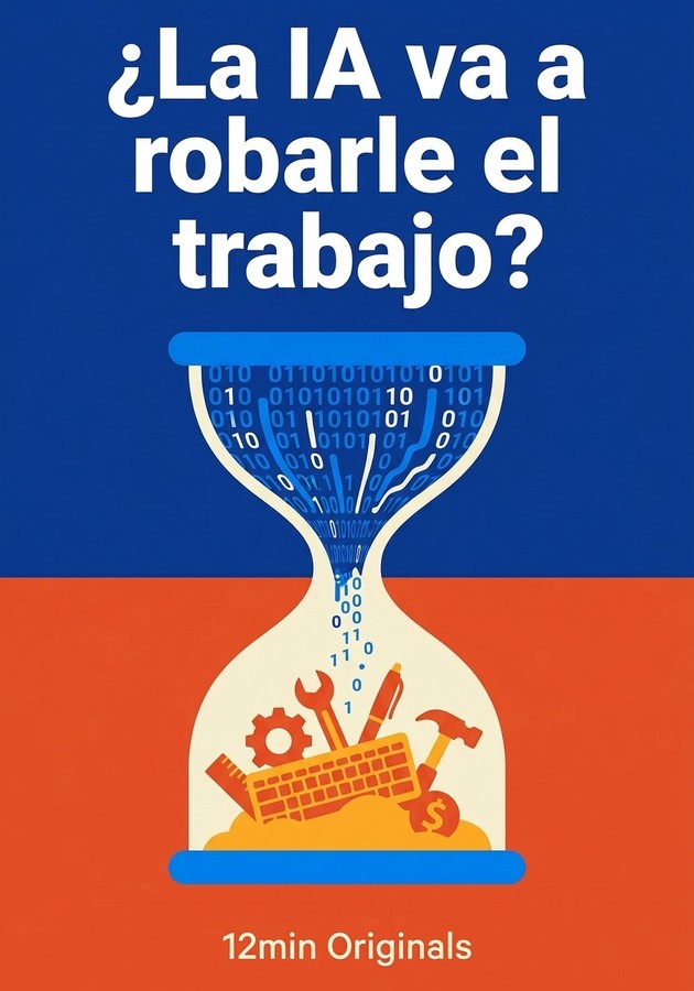 Portada del libro ¿La IA va a robarle el trabajo?, de 12min Originals — resumen crítico y reseña en 12min