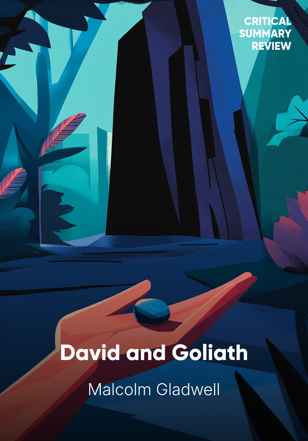 Book cover of David and Goliath by Malcolm Gladwell — critical summary review on 12min