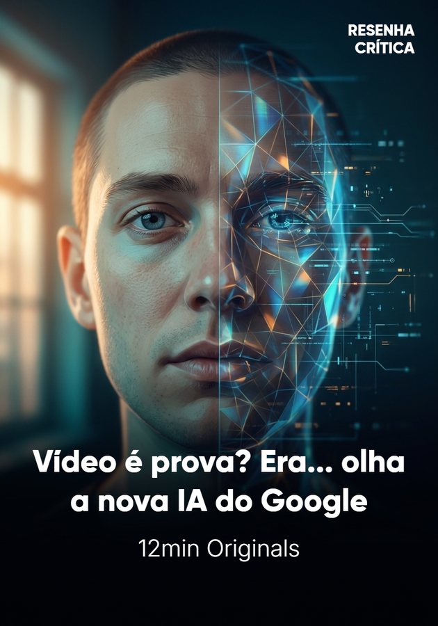Capa do livro Vídeo é prova? Era. olha a nova IA do Google, de 12min Originals — resumo e resenha crítica no 12min