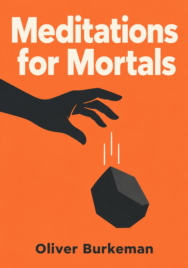 Book cover of Meditations for Mortals by Oliver Burkeman — critical summary review on 12min