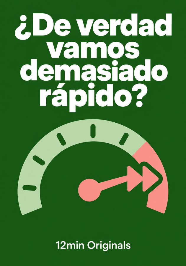 Portada del libro ¿De verdad vamos demasiado rápido?, de 12min Originals — resumen crítico y reseña en 12min