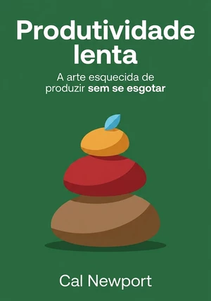Capa do livro Produtividade lenta, de Cal Newport — resumo e resenha crítica no 12min