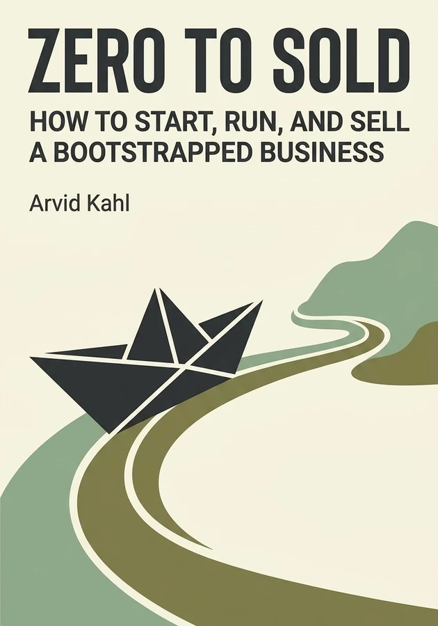 Book cover of Zero to Sold by Arvid Kahl — critical summary review on 12min
