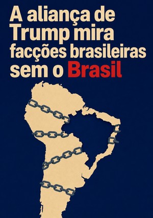 Capa do livro A aliança de Trump mira facções brasileiras sem o Brasil, de 12min Originals — resumo e resenha crítica no 12min