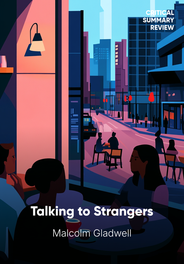 Book cover of Talking to Strangers by Malcolm Gladwell — critical summary review on 12min