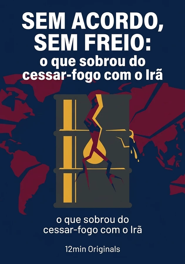 Capa do livro Sem acordo, sem freio: o que sobrou do cessar-fogo com o Irã, de 12min Originals — resumo e resenha crítica no 12min