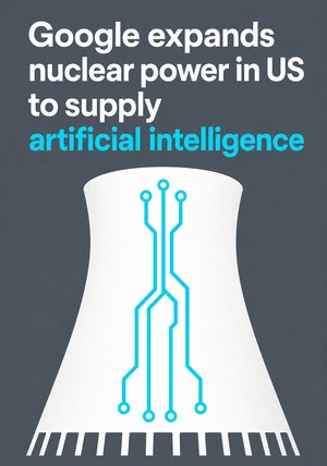 Book cover of Google expands nuclear power in US to supply artificial intelligence by 12min Originals — critical summary review on 12min