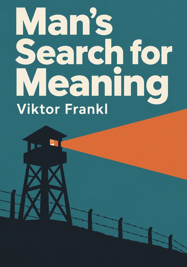 Book cover of Man's Search for Meaning by Viktor Frankl — critical summary review on 12min