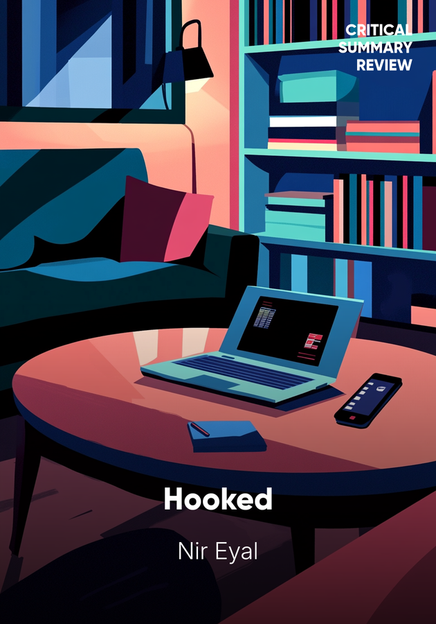 Book cover of Hooked by Nir Eyal — critical summary review on 12min