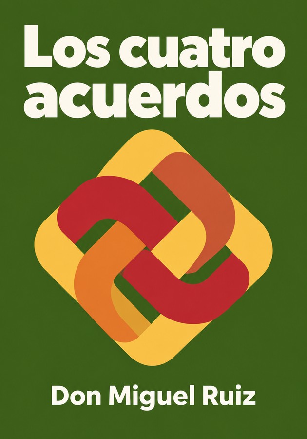 Portada del libro Los cuatro acuerdos, de Don Miguel Ruiz — resumen crítico y reseña en 12min