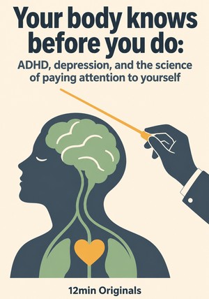 Book cover of Your body knows before you do: ADHD, depression, and the science of paying attention to yourself by 12min Originals — critical summary review on 12min
