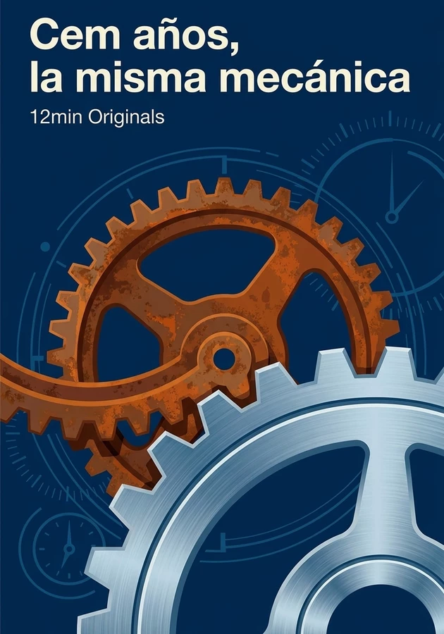 Portada del libro Cem años, la misma mecánica, de 12min Originals — resumen crítico y reseña en 12min