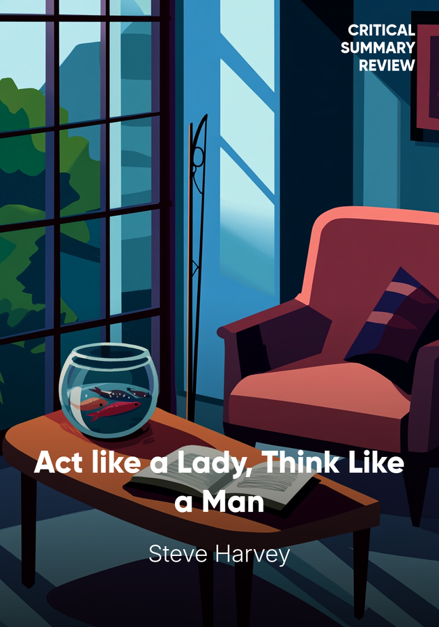 Book cover of Act like a Lady, Think Like a Man by Steve Harvey — critical summary review on 12min