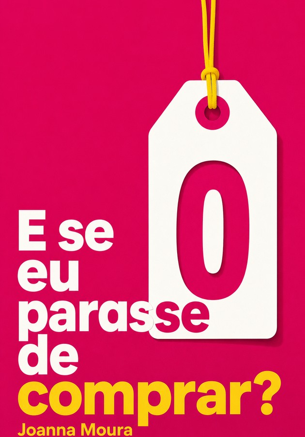 Capa do livro E se eu parasse de comprar?, de Joanna Moura — resumo e resenha crítica no 12min