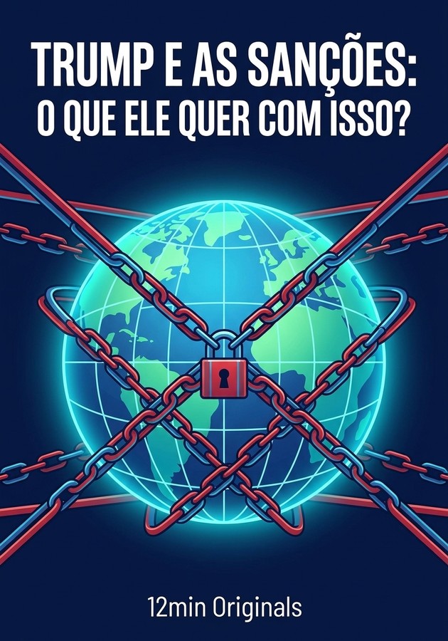 Capa do livro Trump e as sanções: o que ele quer com isso?, de 12min Originals — resumo e resenha crítica no 12min