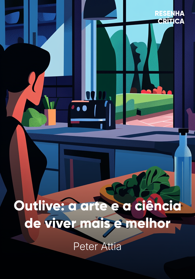 Capa do livro Outlive: a arte e a ciência de viver mais e melhor, de Peter Attia — resumo e resenha crítica no 12min