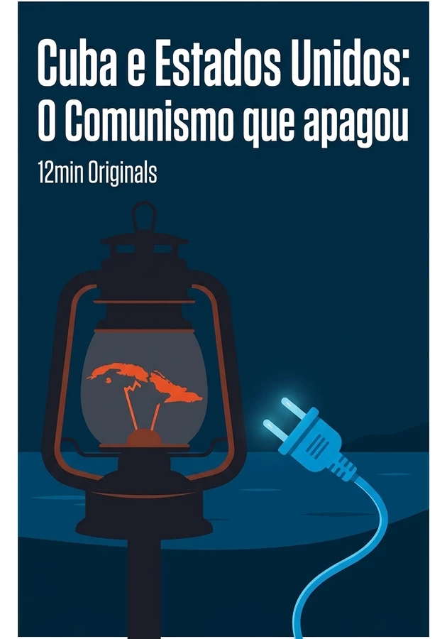 Capa do livro Cuba e Estados Unidos: O Comunismo que apagou, de 12min Originals — resumo e resenha crítica no 12min
