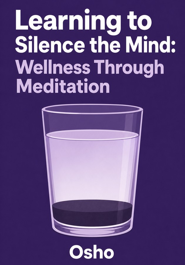 Book cover of Learning to Silence the Mind: Wellness Through Meditation by Osho — critical summary review on 12min
