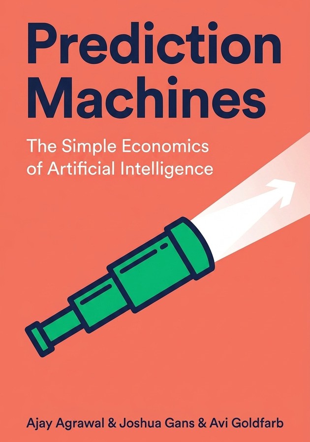Book cover of Prediction Machines by Joshua Gans — critical summary review on 12min