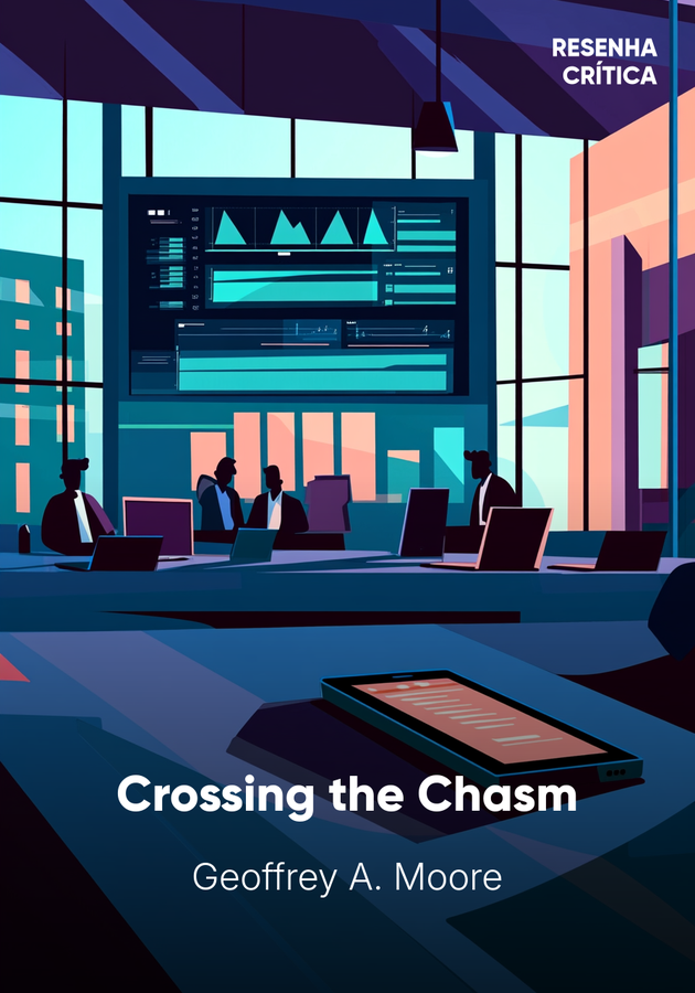 Capa do livro Crossing the Chasm, de Geoffrey A. Moore — resumo e resenha crítica no 12min
