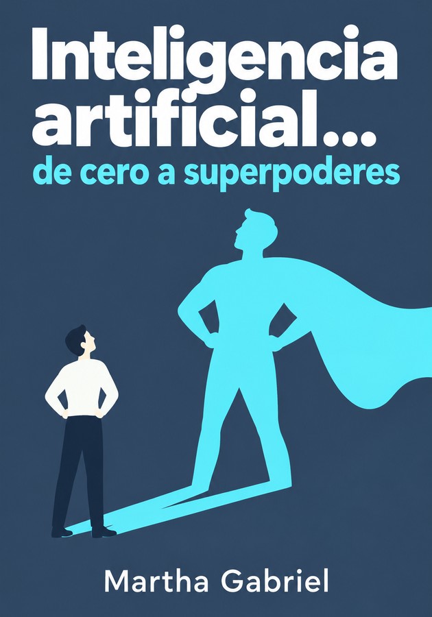 Portada del libro Inteligencia artificial... de cero a superpoderes, de Martha Gabriel — resumen crítico y reseña en 12min