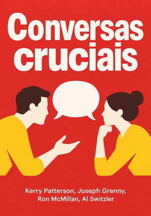 Capa do livro Conversas cruciais, de Kerry Patterson & Joseph Grenny & Ron McMillan & Al Switzler — resumo e resenha crítica no 12min