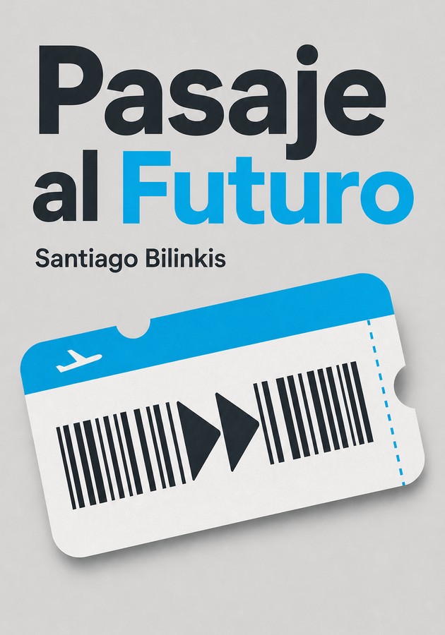 Capa do livro Pasaje al Futuro, de Santiago Bilinkis — resumo e resenha crítica no 12min