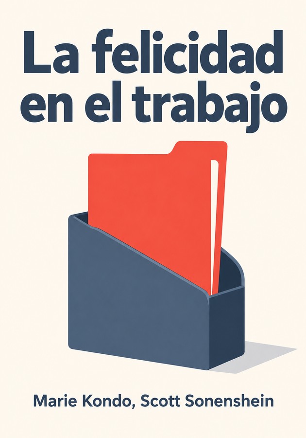Portada del libro La felicidad en el trabajo, de Marie Kondo & Scott Sonenshein — resumen crítico y reseña en 12min