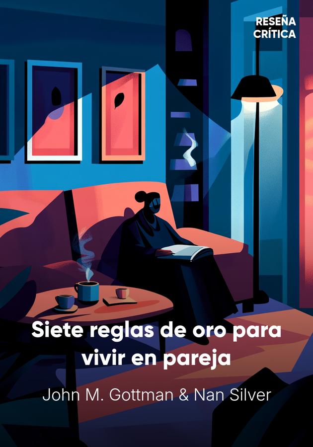 Portada del libro Siete reglas de oro para vivir en pareja, de Nan Silver & John M. Gottman — resumen crítico y reseña en 12min