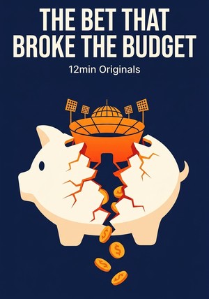 Book cover of The Bet That Broke the Budget by 12min Originals — critical summary review on 12min