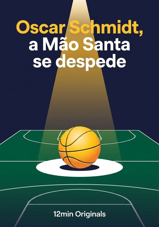 Capa do livro Oscar Schmidt, a Mão Santa se despede, de 12min Originals — resumo e resenha crítica no 12min