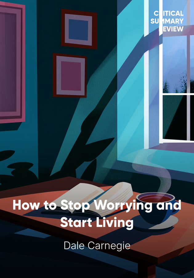 Book cover of How to Stop Worrying and Start Living by Dale Carnegie — critical summary review on 12min