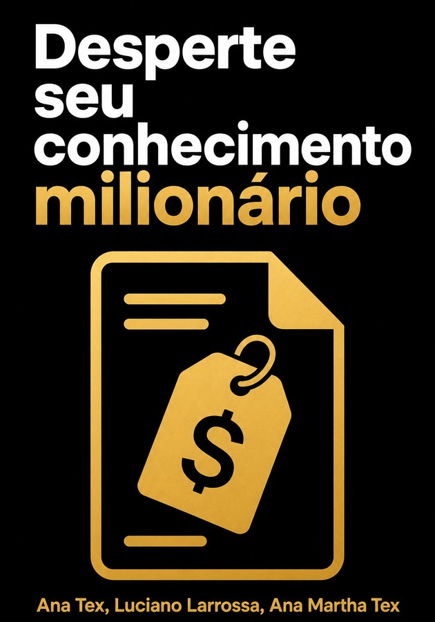 Capa do livro Desperte seu conhecimento milionário, de Ana Martha Tex & Ana Tex & Luciano Larrossa — resumo e resenha crítica no 12min
