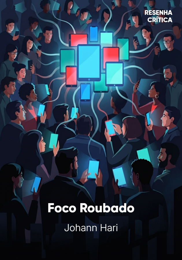Capa do livro Foco roubado, de Johann Hari — resumo e resenha crítica no 12min