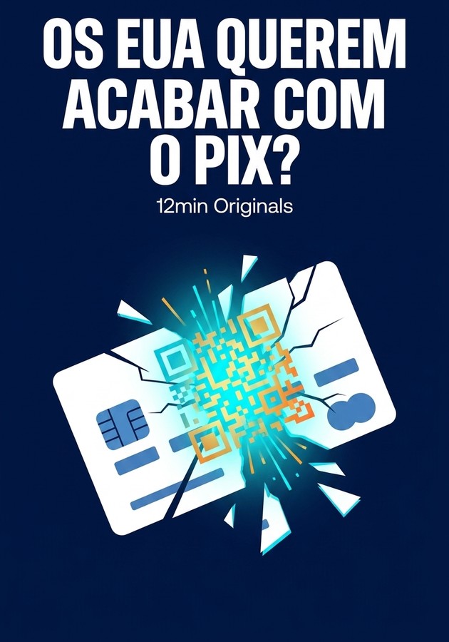 Capa do livro Os EUA querem acabar com o pix?, de 12min Originals — resumo e resenha crítica no 12min