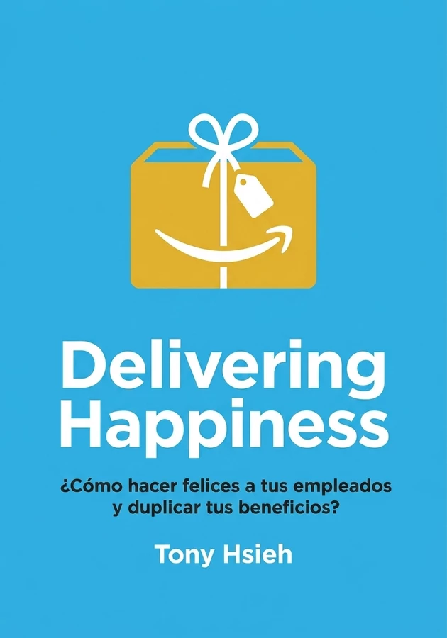 Portada del libro Delivering Happiness, de Tony Hsieh — resumen crítico y reseña en 12min