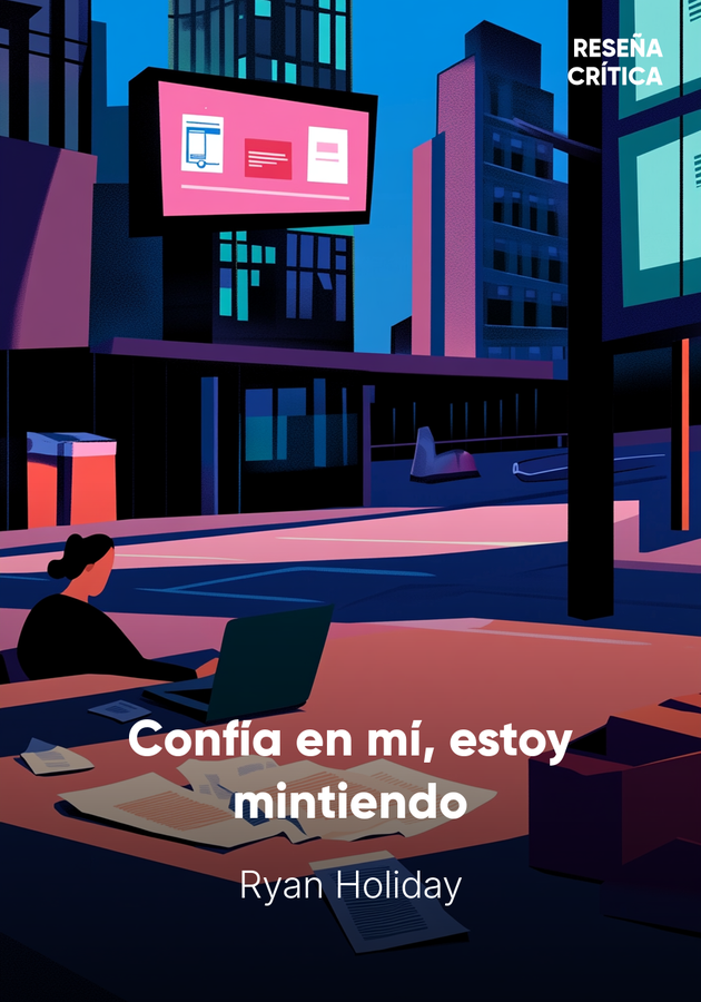 Portada del libro Confía en mí, estoy mintiendo, de Ryan Holiday — resumen crítico y reseña en 12min