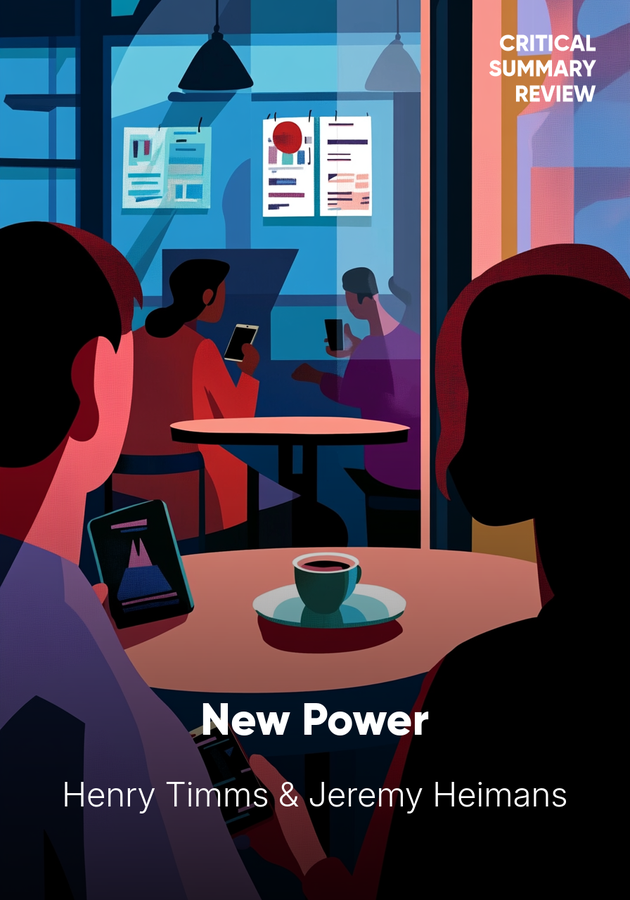 Book cover of New Power by Henry Timms & Jeremy Heimans — critical summary review on 12min