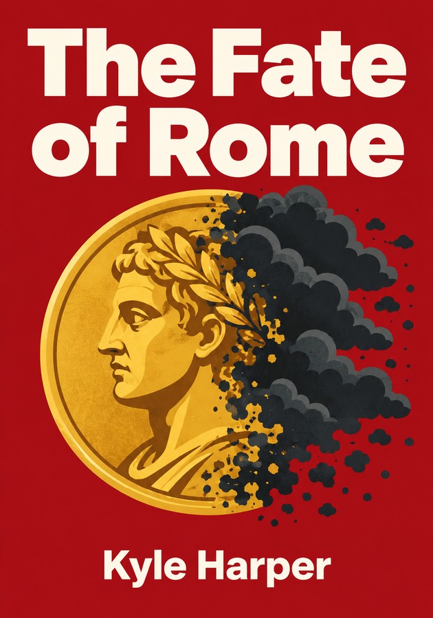 Book cover of The Fate of Rome by Kyle Harper — critical summary review on 12min